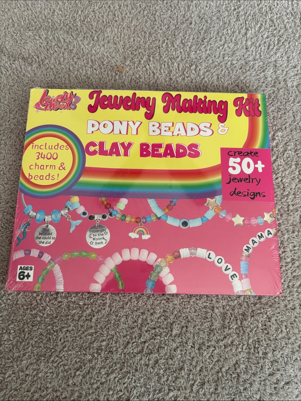 ☀️5/$20 Lovely Moon Jewelry Making Kit – 3,400 beads NEW